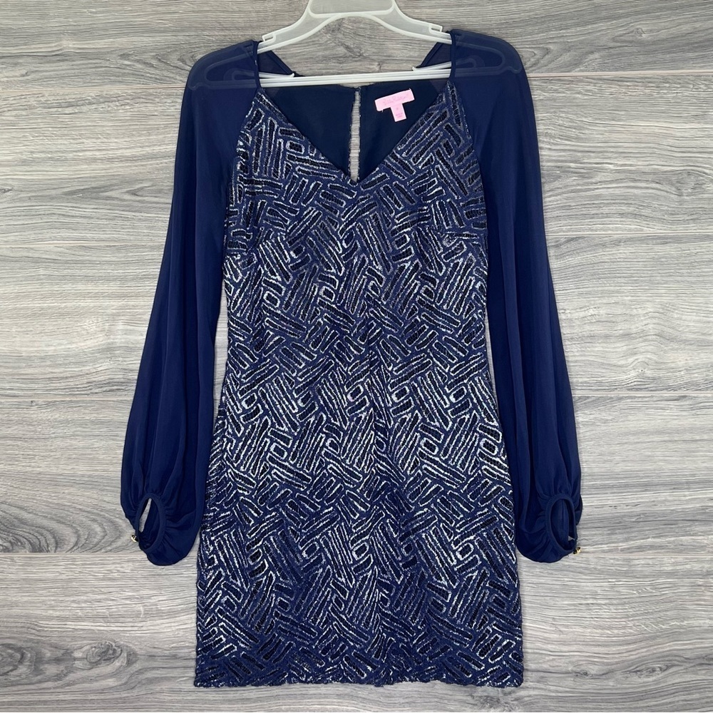 Lilly Pulitzer Carleigh Tunic Geo Lace Dress Women’s size 0